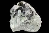 Chalcopyrite, Galena and Quartz Crystal Association - Peru #120118-1